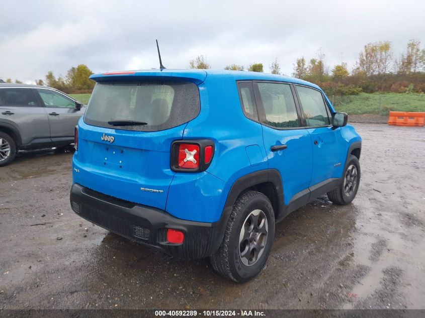 2015 Jeep Renegade Sport VIN: ZACCJBAT1FPC13587 Lot: 40592289