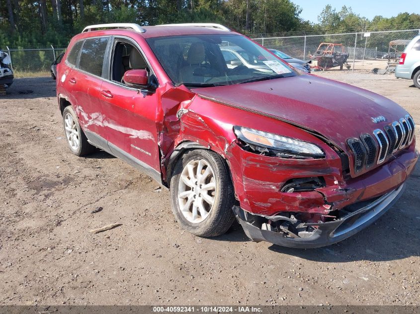 2015 Jeep Cherokee Limited VIN: 1C4PJLDB5FW708100 Lot: 40592341