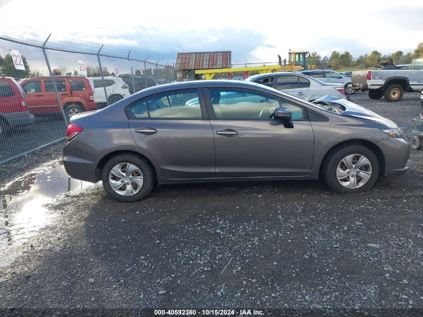 2014 Honda Civic Lx VIN: 2HGFB2F51EH535569 Lot: 40592380