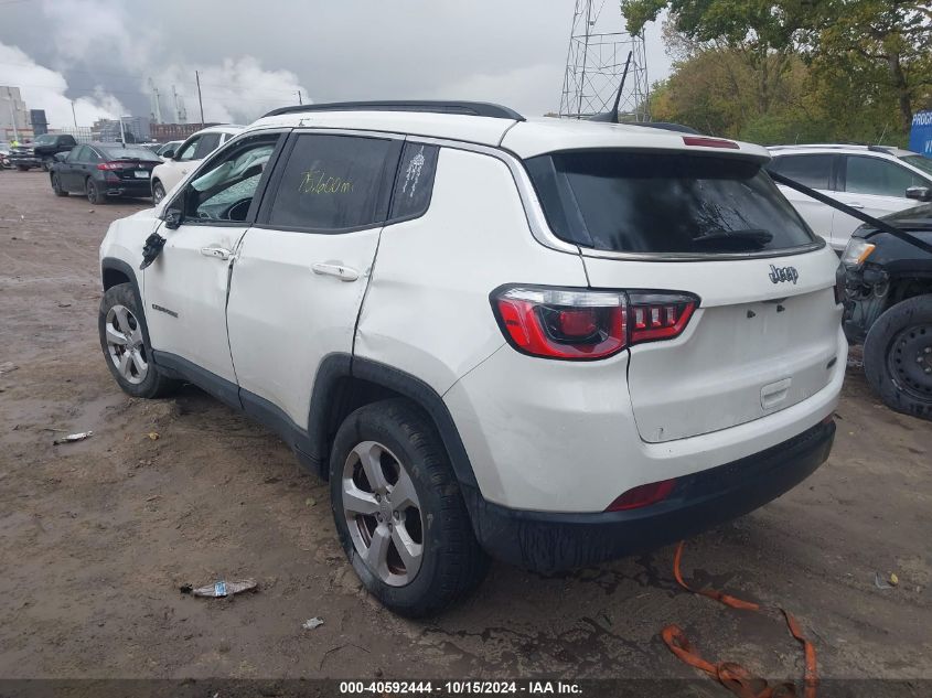 2018 Jeep Compass Latitude Fwd VIN: 3C4NJCBB3JT122648 Lot: 40592444