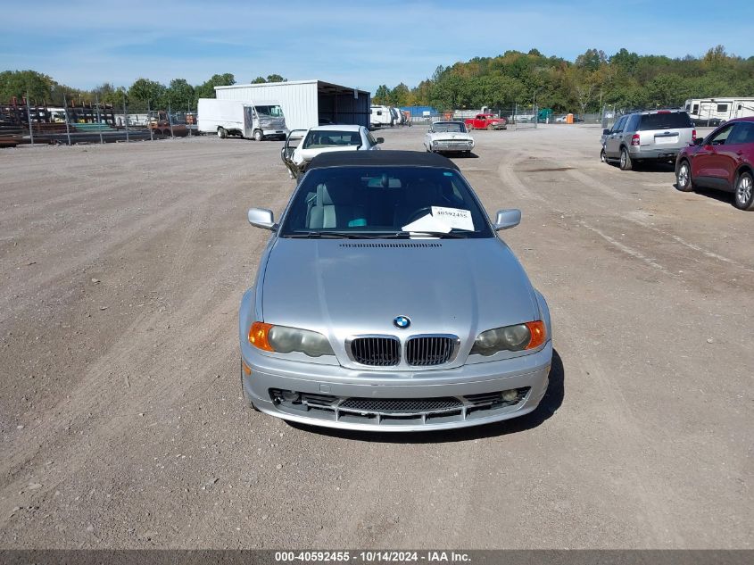 2002 BMW 325Ci VIN: WBABS33462JY43052 Lot: 40592455