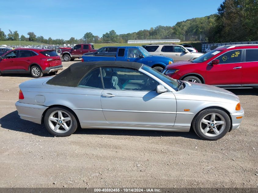 2002 BMW 325Ci VIN: WBABS33462JY43052 Lot: 40592455