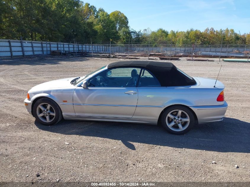 2002 BMW 325Ci VIN: WBABS33462JY43052 Lot: 40592455