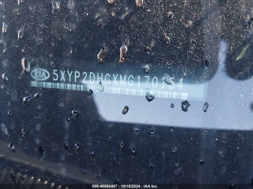 VIN 5XYP2DHCXMG170154 2021 KIA TELLURIDE LX