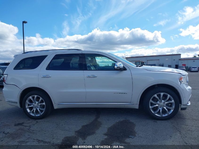 2018 Dodge Durango Citadel Awd VIN: 1C4SDJET5JC302373 Lot: 40592496