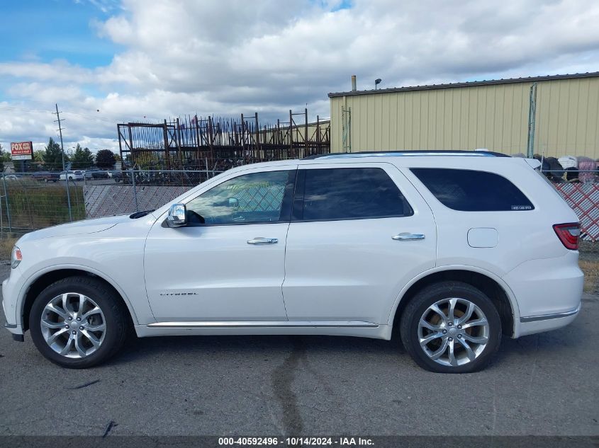 2018 Dodge Durango Citadel Awd VIN: 1C4SDJET5JC302373 Lot: 40592496