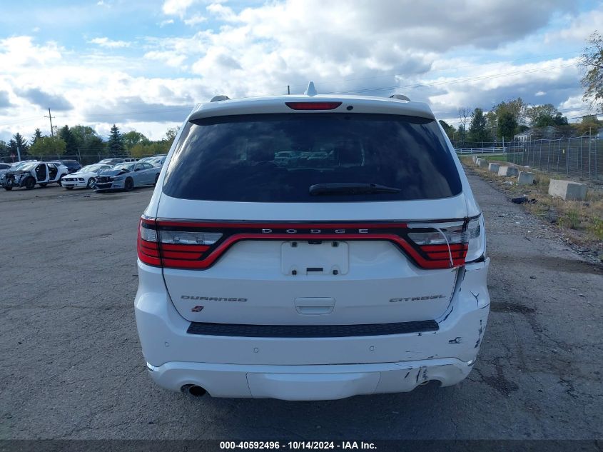 2018 Dodge Durango Citadel Awd VIN: 1C4SDJET5JC302373 Lot: 40592496