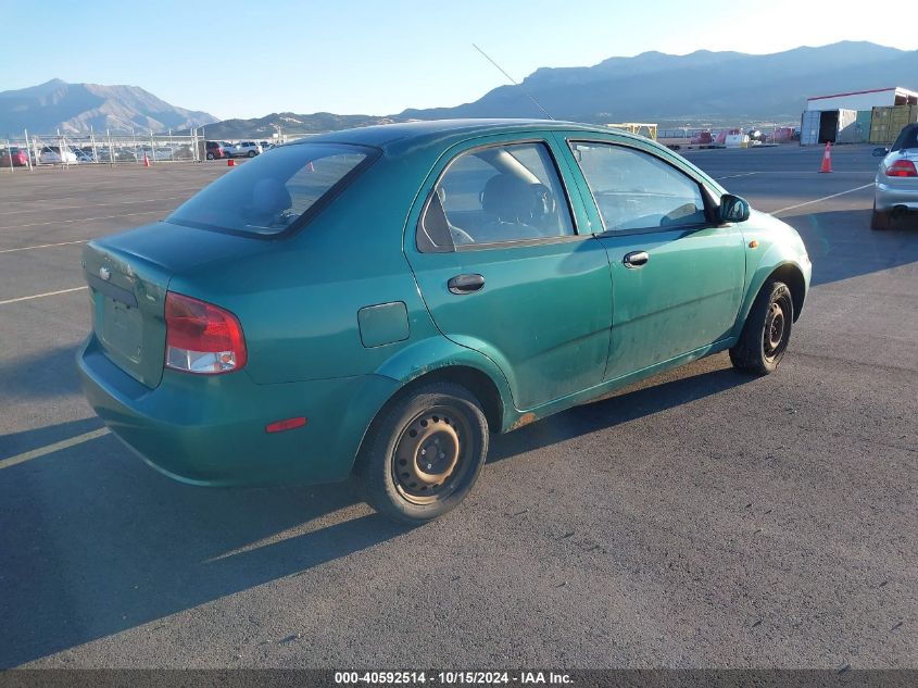 2004 Chevrolet Aveo Special Value VIN: KL1TD52684B155753 Lot: 40592514