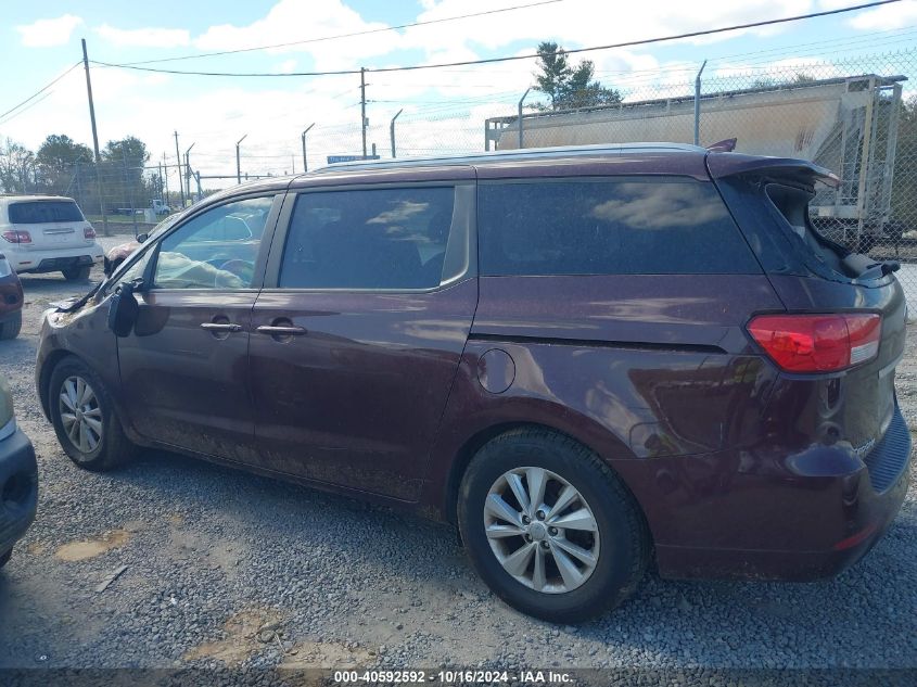 2016 Kia Sedona Lx VIN: KNDMB5C17G6189167 Lot: 40592592