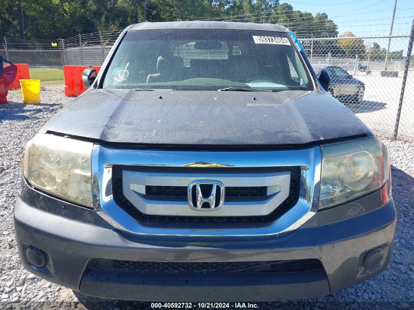 2011 Honda Pilot Lx VIN: 5FNYF3H22BB015399 Lot: 40592732