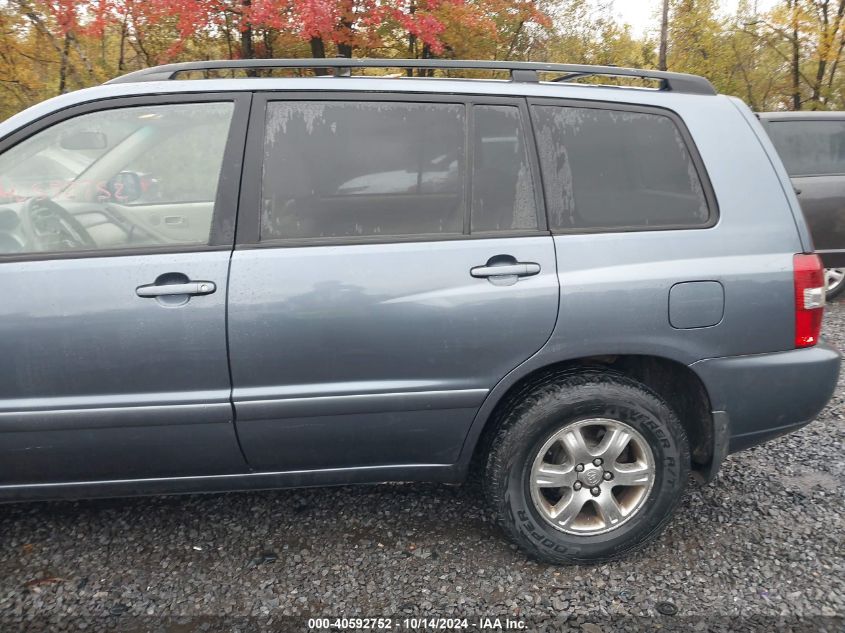 2006 Toyota Highlander V6 VIN: JTEEP21A560151215 Lot: 40592752