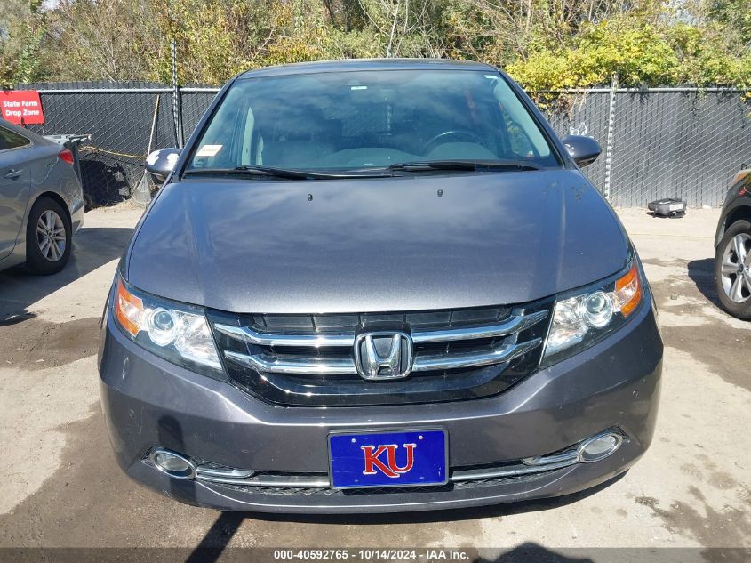 2014 Honda Odyssey Touring/Touring Elite VIN: 5FNRL5H90EB016951 Lot: 40592765