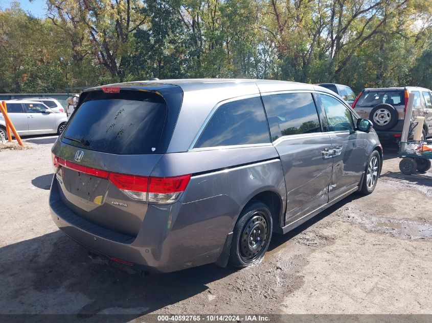 2014 Honda Odyssey Touring/Touring Elite VIN: 5FNRL5H90EB016951 Lot: 40592765