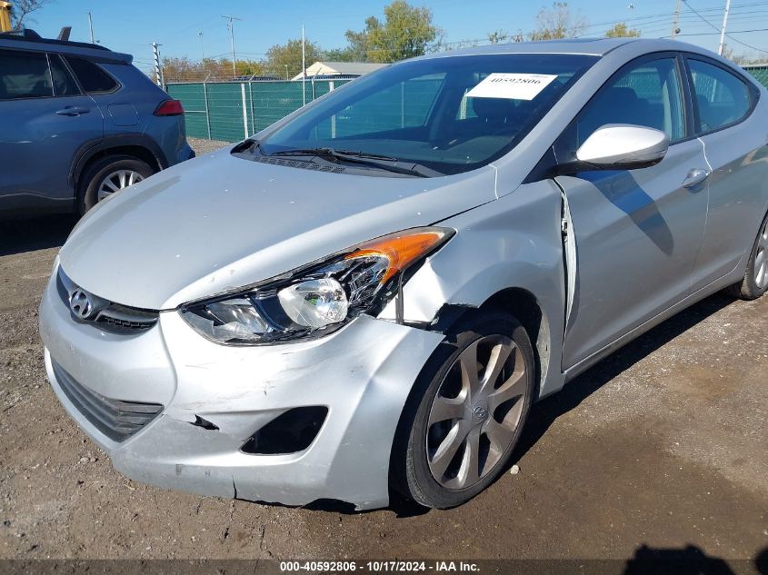 2013 Hyundai Elantra Limited VIN: KMHDH4AE8DU011110 Lot: 40592806