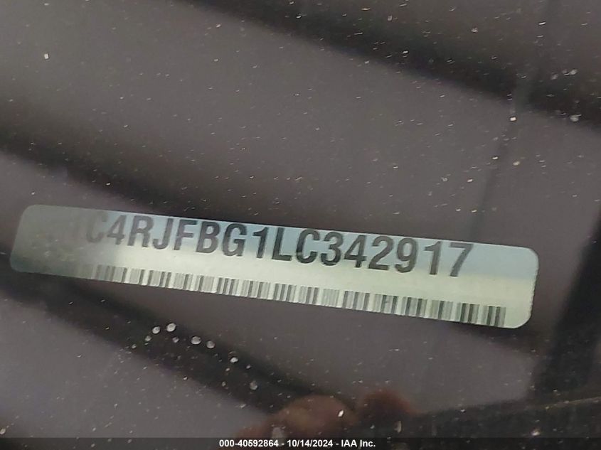 2020 JEEP GRAND CHEROKEE LIMITED - 1C4RJFBG1LC342917