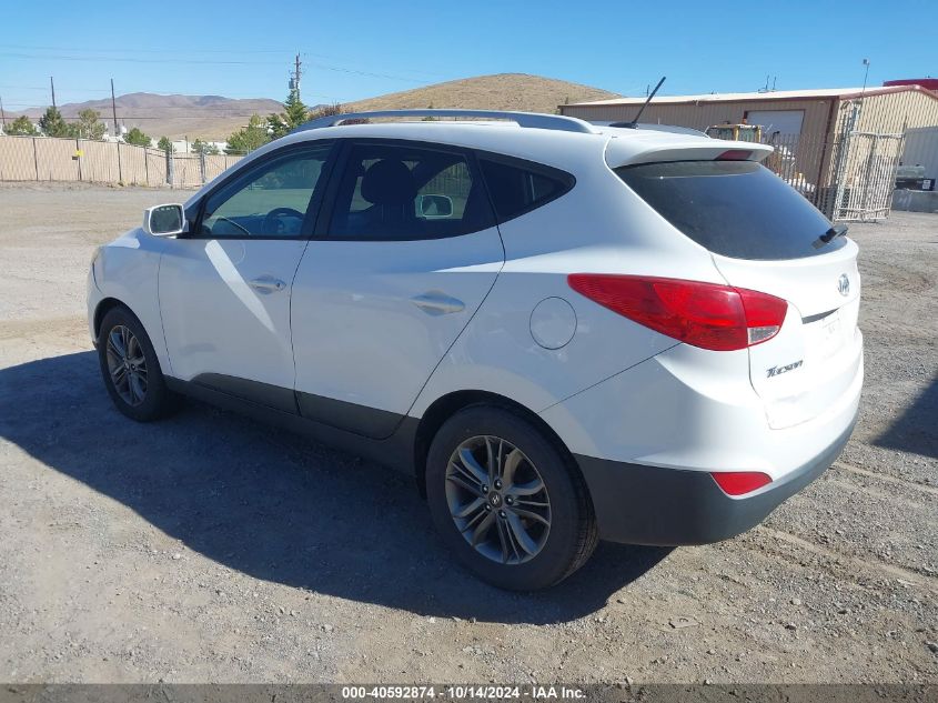 2014 Hyundai Tucson Se VIN: KM8JUCAG0EU857579 Lot: 40592874