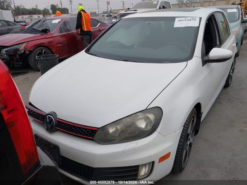 2012 Volkswagen Gti VIN: WVWHD7AJ5CW029566 Lot: 40592879