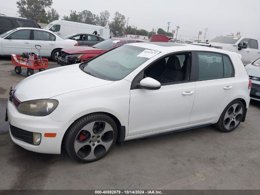 2012 Volkswagen Gti VIN: WVWHD7AJ5CW029566 Lot: 40592879