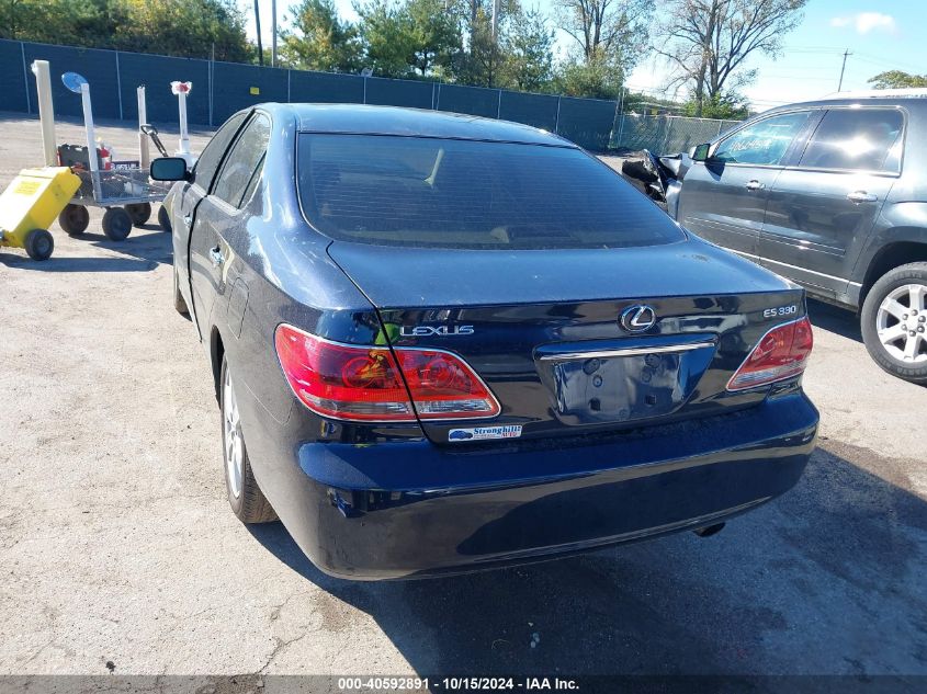 2005 Lexus Es 330 VIN: JTHBA30G155124324 Lot: 40592891