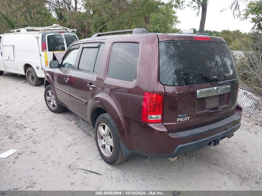 2011 Honda Pilot Ex-L VIN: 5FNYF3H57BB051924 Lot: 40592994