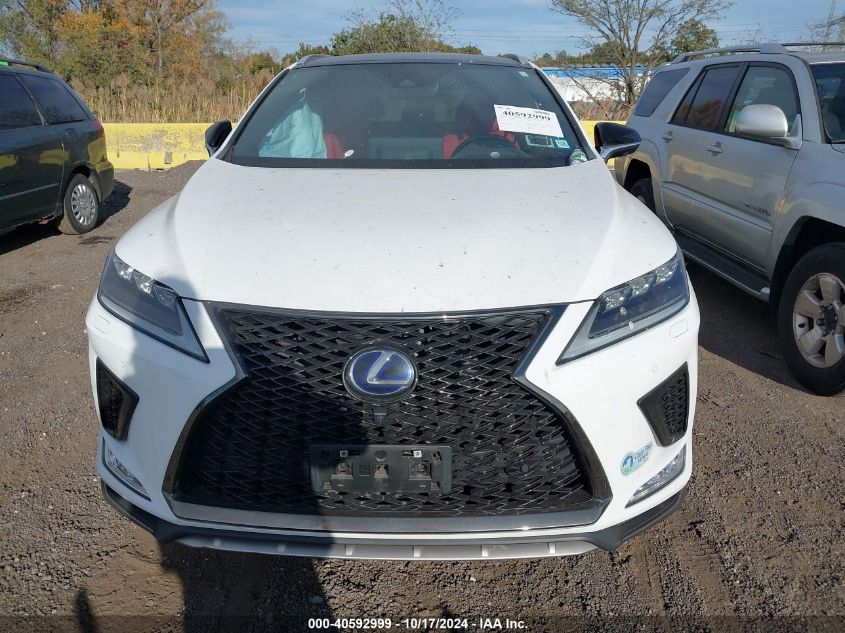 2022 Lexus Rx 450H F Sport Handling VIN: 2T2YGMDA5NC078274 Lot: 40592999