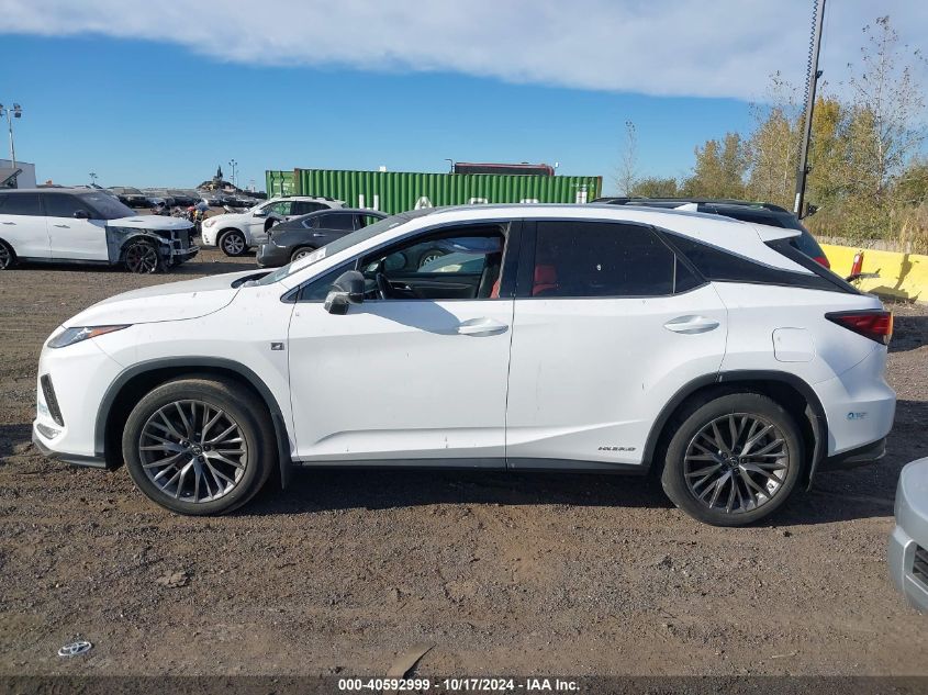 2022 Lexus Rx 450H F Sport Handling VIN: 2T2YGMDA5NC078274 Lot: 40592999