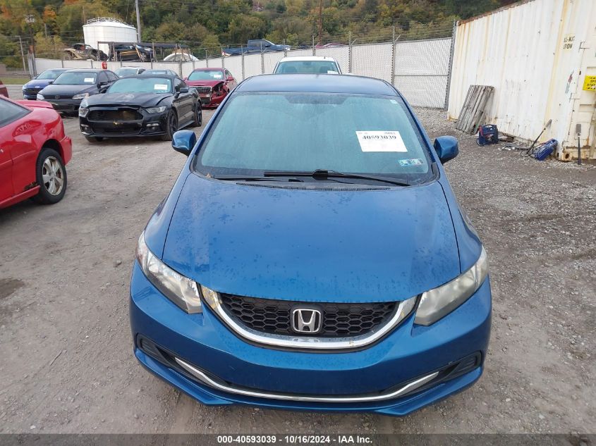 2013 Honda Civic Lx VIN: 19XFB2F59DE289833 Lot: 40593039