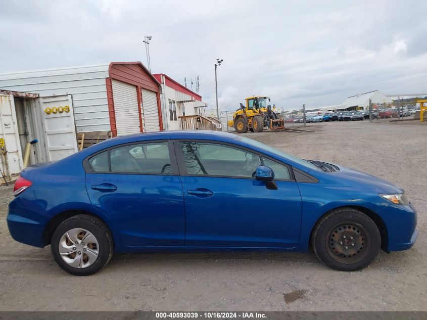 2013 Honda Civic Lx VIN: 19XFB2F59DE289833 Lot: 40593039