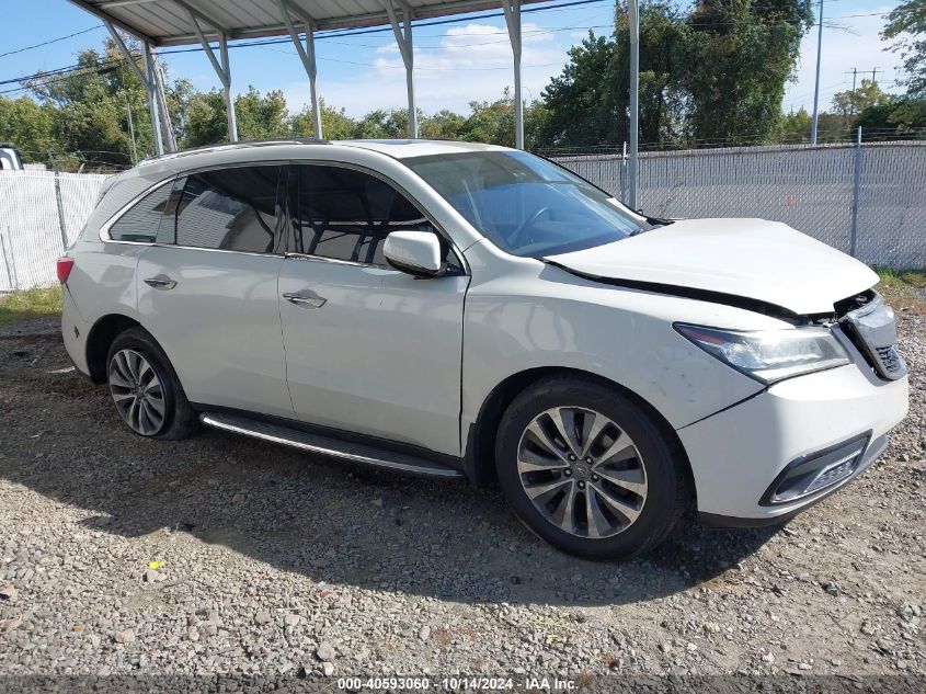 2015 Acura Mdx Technology Package VIN: 5FRYD4H43FB007040 Lot: 40593060