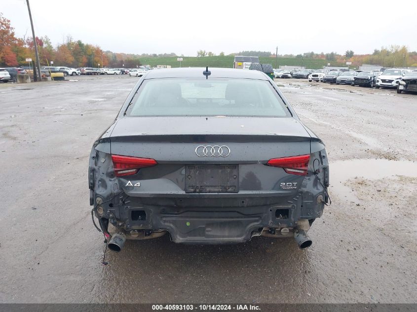 2017 Audi A4 2.0T Premium VIN: WAUENAF41HN041126 Lot: 40593103