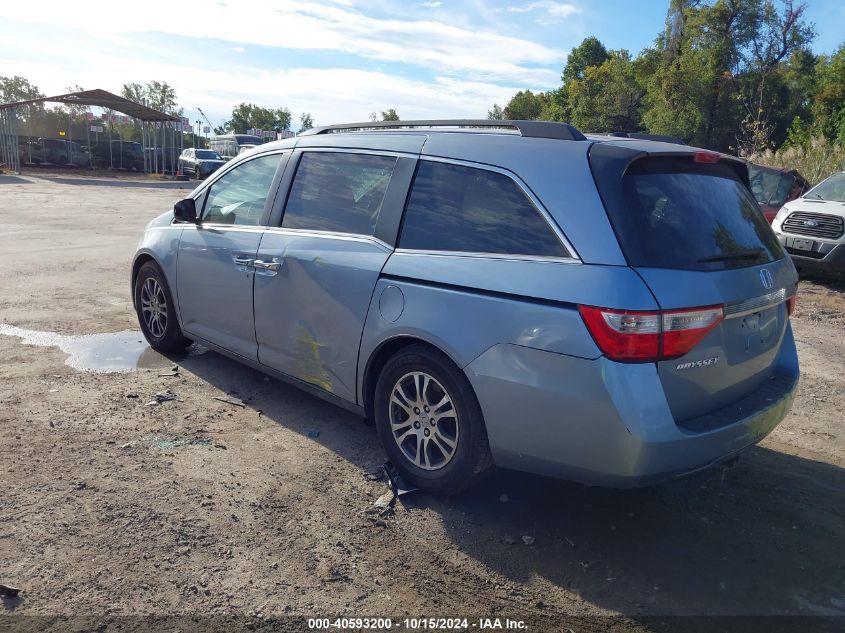 2012 Honda Odyssey Ex-L VIN: 5FNRL5H69CB075144 Lot: 40593200