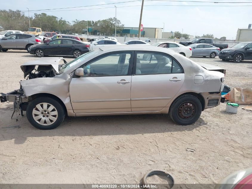 2003 Toyota Corolla Le VIN: 1NXBR32E83Z147538 Lot: 40593220