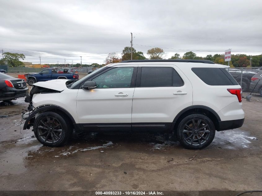 2017 Ford Explorer Xlt VIN: 1FM5K8D86HGB58274 Lot: 40593233