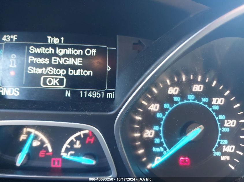 2016 Ford Escape Titanium VIN: 1FMCU9JX1GUA00752 Lot: 40593250