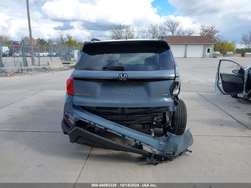 2023 Honda Passport Awd Elite VIN: 5FNYF8H03PB000039 Lot: 40593339