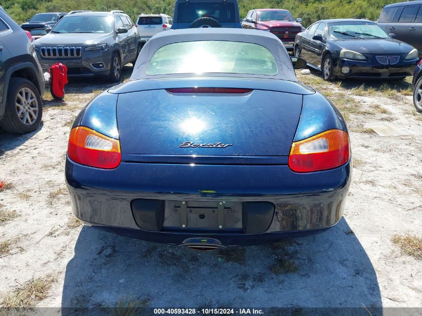 1999 Porsche Boxster VIN: WP0CA2989XU629550 Lot: 40593428