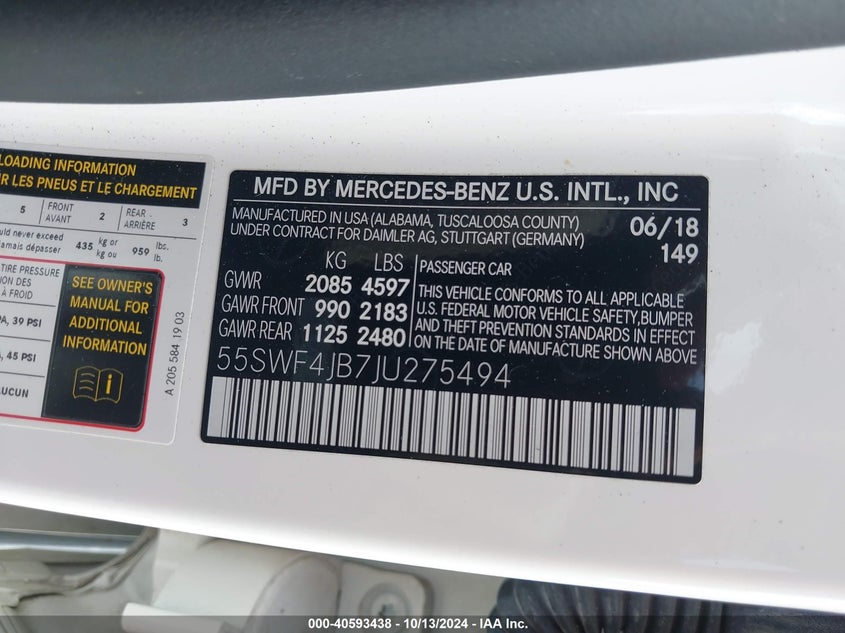 2018 MERCEDES-BENZ C 300 - 55SWF4JB7JU275494