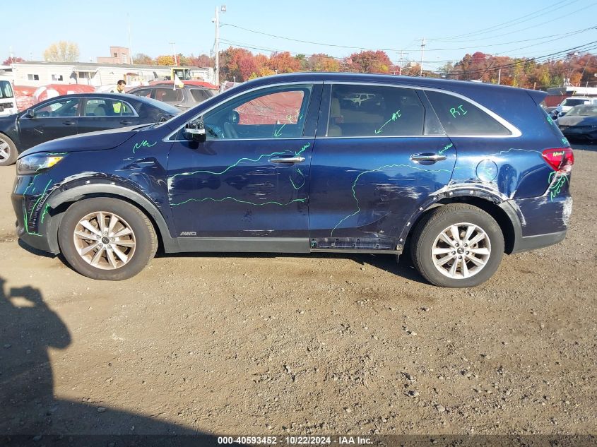 VIN 5XYPGDA34LG625378 2020 KIA SORENTO 2.4L LX