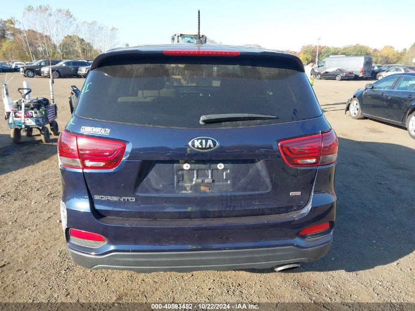 2020 Kia Sorento 2.4L Lx VIN: 5XYPGDA34LG625378 Lot: 40593452