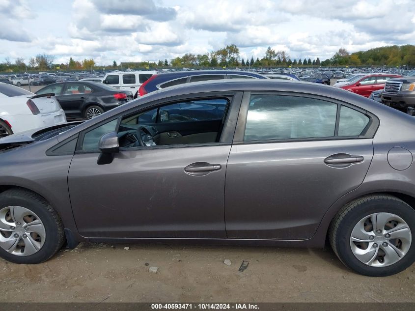 2013 Honda Civic Lx VIN: 19XFB2E55DE049146 Lot: 40593471