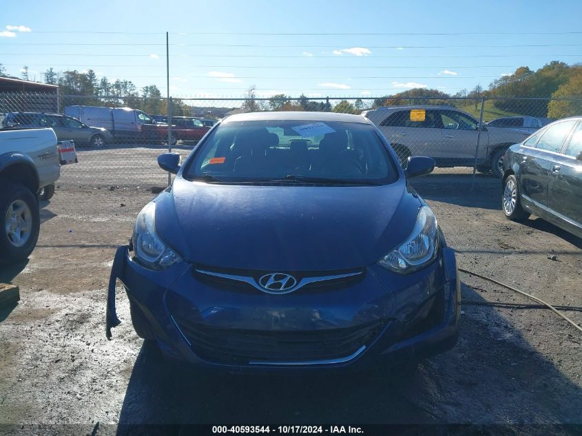 2016 Hyundai Elantra Se VIN: 5NPDH4AE0GH662668 Lot: 40593544