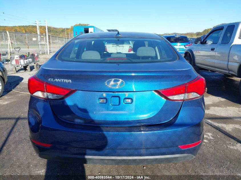 2016 Hyundai Elantra Se VIN: 5NPDH4AE0GH662668 Lot: 40593544