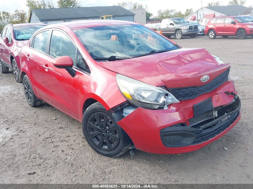 2012 Kia Rio Lx VIN: KNADM4A33C6077367 Lot: 40593625