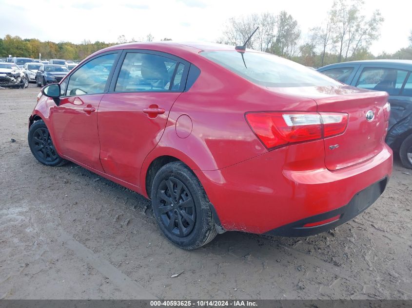 2012 Kia Rio Lx VIN: KNADM4A33C6077367 Lot: 40593625