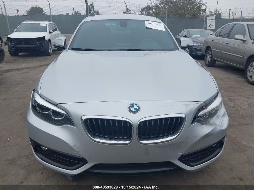 2018 BMW 230I VIN: WBA2J1C57JVD09648 Lot: 40593629