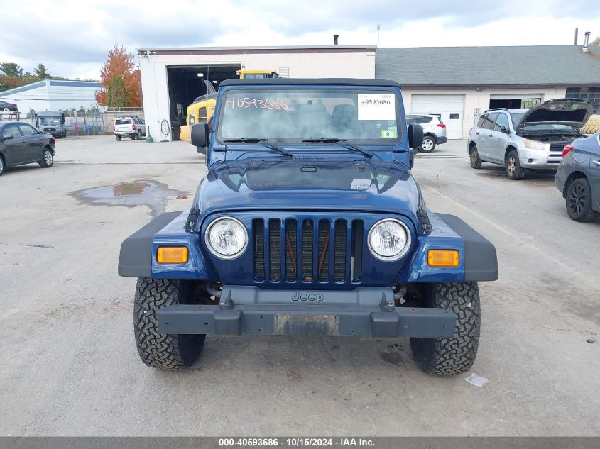 2004 Jeep Wrangler Unlimited VIN: 1J4FA49SX4P787436 Lot: 40593686