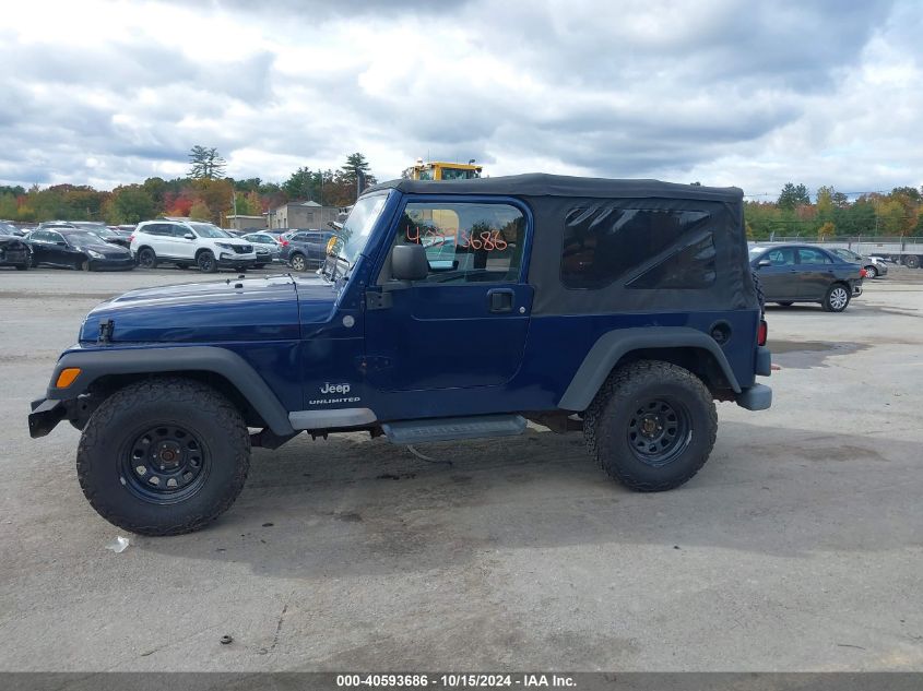2004 Jeep Wrangler Unlimited VIN: 1J4FA49SX4P787436 Lot: 40593686