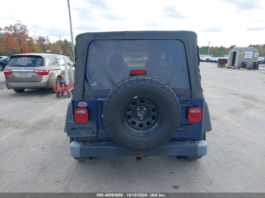 2004 Jeep Wrangler Unlimited VIN: 1J4FA49SX4P787436 Lot: 40593686