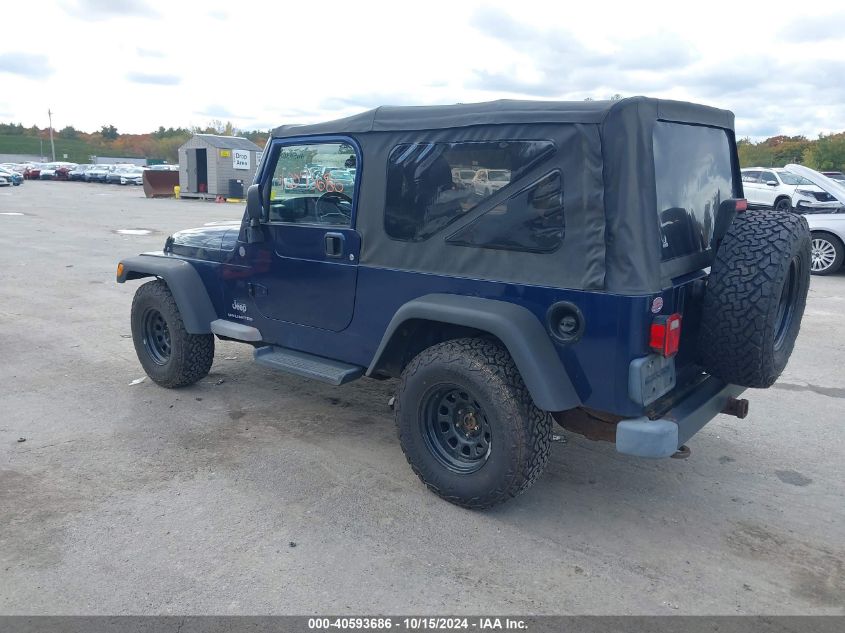 2004 Jeep Wrangler Unlimited VIN: 1J4FA49SX4P787436 Lot: 40593686