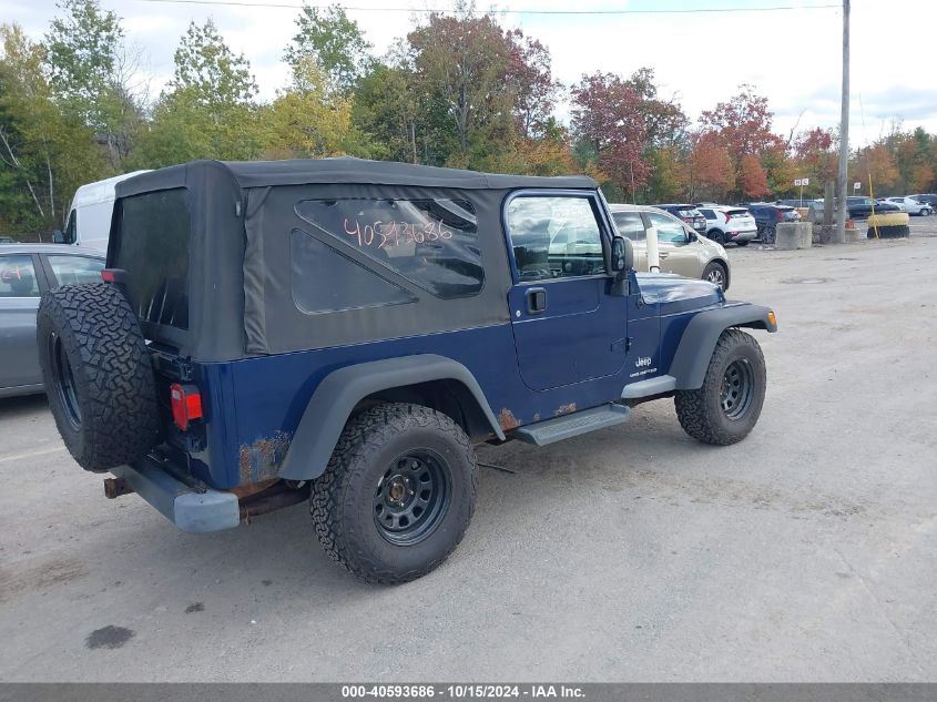 2004 Jeep Wrangler Unlimited VIN: 1J4FA49SX4P787436 Lot: 40593686